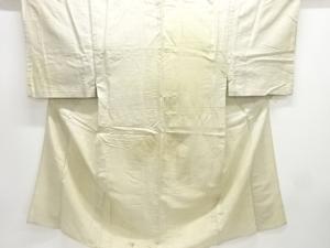 アンティーク　綿麻絣柄織出し単衣男物着物